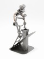KOMINIARZ NA DACHU - FIGURKA Z METALU - zdjęcie 2