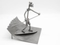 FIGURKA Z METALU - SURFER WIOSŁO -PADDLEBOARD - zdjęcie 2