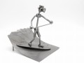 FIGURKA Z METALU - SURFER WIOSŁO -PADDLEBOARD - zdjęcie 4