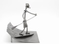FIGURKA Z METALU - SURFER WIOSŁO -PADDLEBOARD - zdjęcie 5