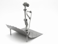 FIGURKA Z METALU - SURFER WIOSŁO -PADDLEBOARD - zdjęcie 6