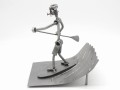 FIGURKA Z METALU - SURFER WIOSŁO -PADDLEBOARD - zdjęcie 9