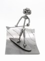 FIGURKA Z METALU - SURFER WIOSŁO -PADDLEBOARD - zdjęcie 12