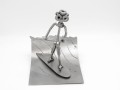 FIGURKA Z METALU - SURFER WIOSŁO -PADDLEBOARD - zdjęcie 1