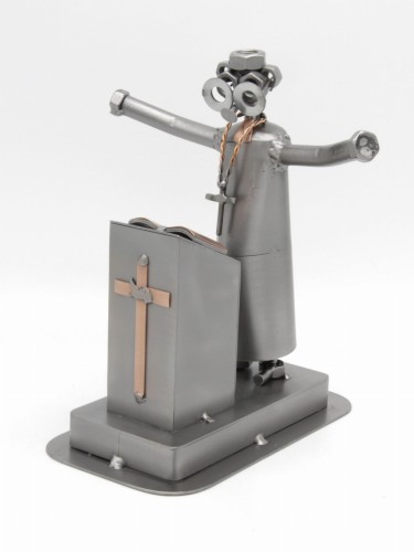 KSIĄDZ - PASTOR - FIGURKA Z METALU