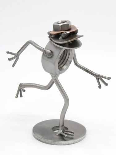 ŻABA - BIEGACZ - FIGURKA Z METALU