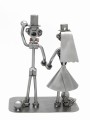 FIGURKA Z METALU - PARA MŁODA KULA U NOGI - zdjęcie 6