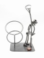 STOJAK NA WINO METALOWY - FIGURKA PIJAK - zdjęcie 9