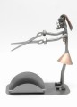 FIGURKA Z METALU - FRYZJERKA WIZYTOWNIK - zdjęcie 2