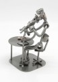 FIGURKA Z METALU - BIOLOG Z MIKROSKOPEM - zdjęcie 4