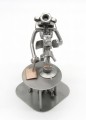 FIGURKA Z METALU - BIOLOG Z MIKROSKOPEM - zdjęcie 11