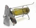 STOJAK NA WINO METALOWY - FIGURKA PIES - zdjęcie 1