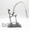STOJAK NA WINO METALOWY - FIGURKA WĘDKARZ - zdjęcie 14