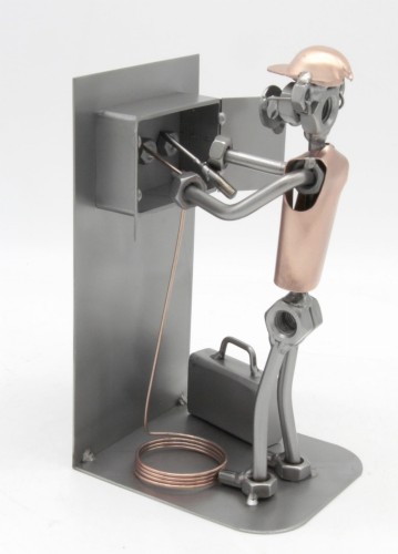 FIGURKA Z METALU - ELEKTRYK