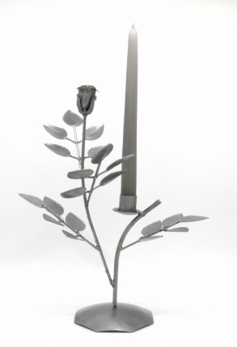 ŚWIECZNIK - RÓŻA Z METALU