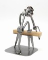 FIGURKA Z METALU - STOLARZ ŁAWKA - zdjęcie 5
