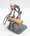 FIGURKA Z METALU - STOLARZ ŁAWKA - zdjęcie 9