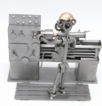 FIGURKA Z METALU - TOKARZ - TOKARKA - zdjęcie 9