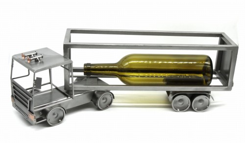 STOJAK NA WINO METALOWY - FIGURKA TIR CIĘŻARÓWKA
