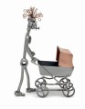 FIGURKA Z METALU  - MAMA Z WÓZKIEM - zdjęcie 10