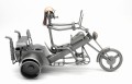FIGURKA Z METALU -TRÓJKOŁOWIEC - zdjęcie 5