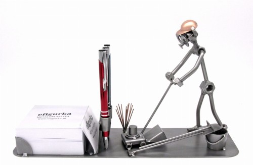 FIGURKA Z METALU - ORGANIZER OGRODNIK