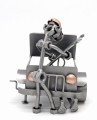 FIGURKA Z METALU - MECHANIK SAMOCHODOWY 2 OSOBY - zdjęcie 3