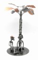 FIGURKA Z METALU - PARA POD PALMĄ  - zdjęcie 2