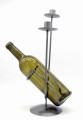 STOJAK NA WINO METALOWY ZE ŚWIECZNIKIEM - zdjęcie 11