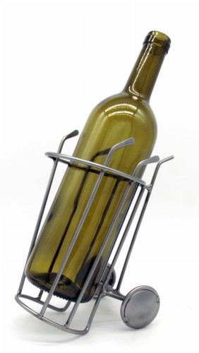 STOJAK NA WINO METALOWY - FIGURKA WÓZEK GOLFOWY