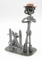 FIGURKA Z METALU - ROLNIK Z PSEM - zdjęcie 5