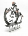 FIGURKA Z METALU - KOŃ Z PODKOWĄ - WIESZAK - zdjęcie 4