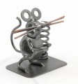 FIGURKA Z METALU - MYSZ + UCHWYT NA DŁUGOPIS - zdjęcie 4
