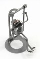 ŻABA NA HUŚTAWCE - FIGURKA Z METALU  - zdjęcie 2