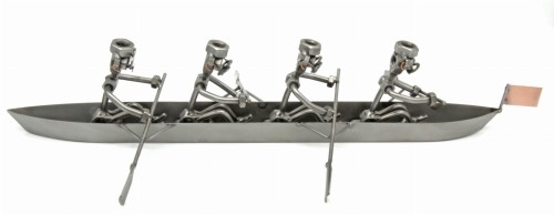 FIGURKA Z METALU - OSADA WIOŚLARSKA BEZ STERNIKA