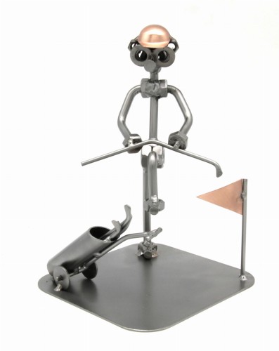 FIGURKA Z METALU - GOLF KOLANO