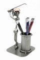 FIGURKA Z METALU - GOLF + POJEMNIK NA DŁUGOPISY - zdjęcie 3