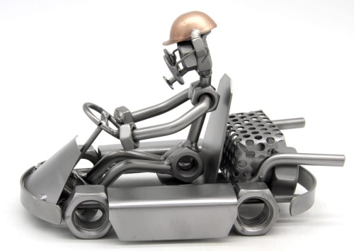 FIGURKA Z METALU -GOKART