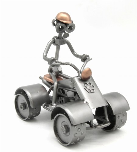 FIGURKA Z METALU -CZTEROKOŁOWIEC - QUAD