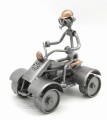 FIGURKA Z METALU -CZTEROKOŁOWIEC - QUAD - zdjęcie 3