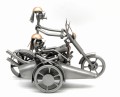 FIGURKA Z METALU - MOTOR CHOPPER Z WÓZKIEM BOCZNYM - zdjęcie 2