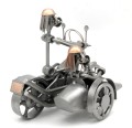 FIGURKA Z METALU - MOTOR CHOPPER Z WÓZKIEM BOCZNYM - zdjęcie 5