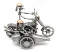 FIGURKA Z METALU - MOTOR CHOPPER Z WÓZKIEM BOCZNYM - zdjęcie 13