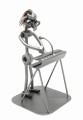 FIGURKA Z METALU - ORGANY - KEYBOARD Z MIKROFONEM - zdjęcie 1
