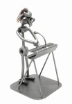 FIGURKA Z METALU - ORGANY - KEYBOARD Z MIKROFONEM