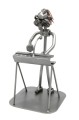 FIGURKA Z METALU - ORGANY - KEYBOARD Z MIKROFONEM - zdjęcie 9