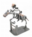 FIGURKA Z METALU - KOŃ PRZESZKODA - zdjęcie 4