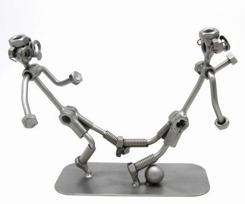 FIGURKA Z METALU - PIŁKA NOŻNA FAUL
