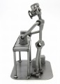 SORTOWNIA PACZEK - MAGAZYNIER - KURIER  - FIGURKA Z METALU     - zdjęcie 8