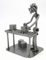 SORTOWNIA PACZEK - MAGAZYNIER - KURIER  - FIGURKA Z METALU     - zdjęcie 9